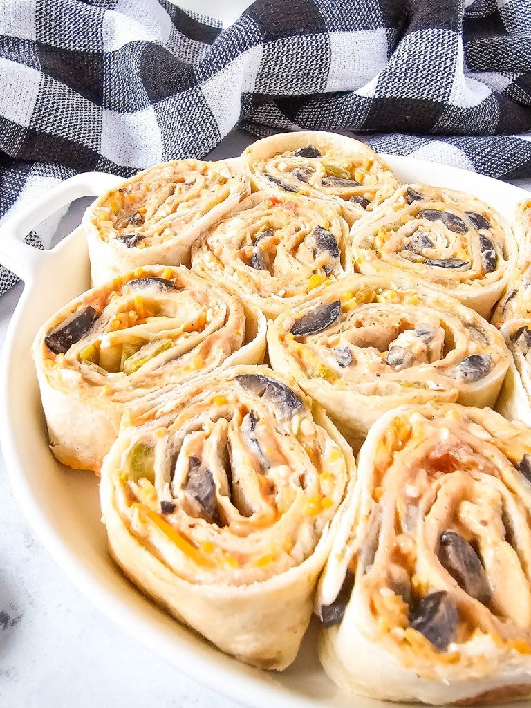 Cheesy Mexican Pinwheels.