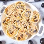 Cheesy Mexican Pinwheels Roll Up.