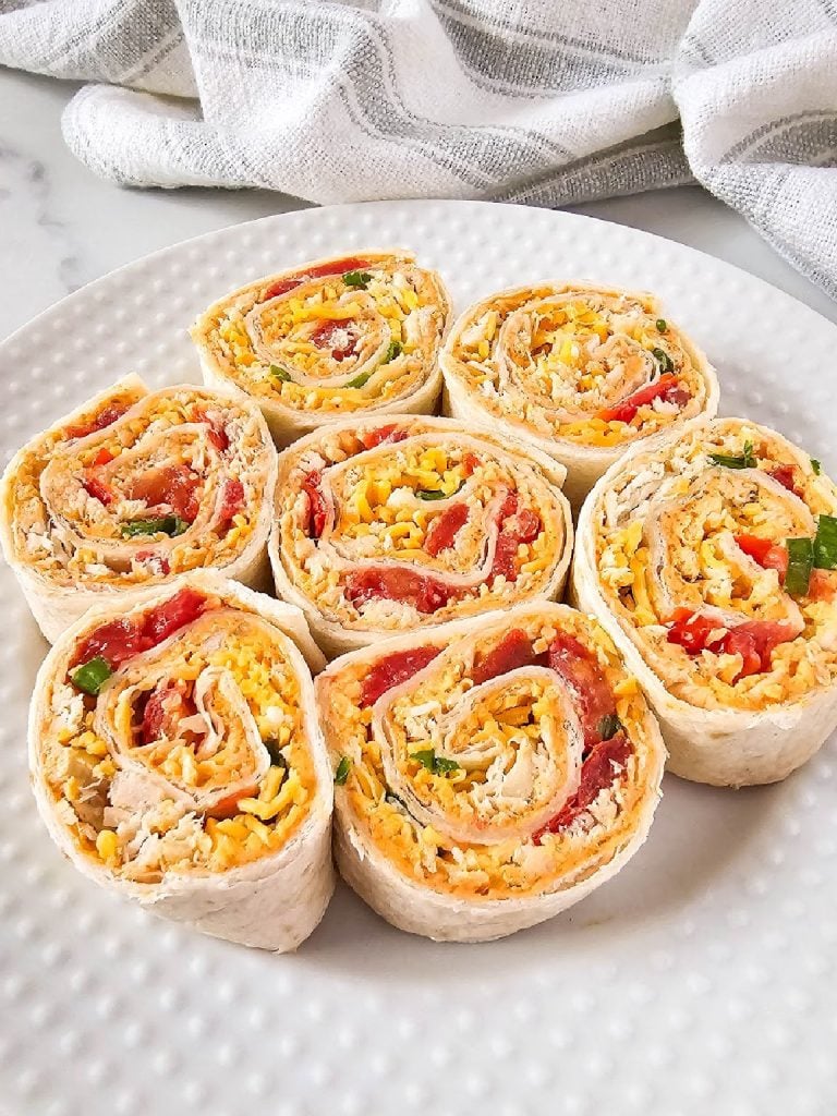 Chicken Enchilada Pinwheels.
