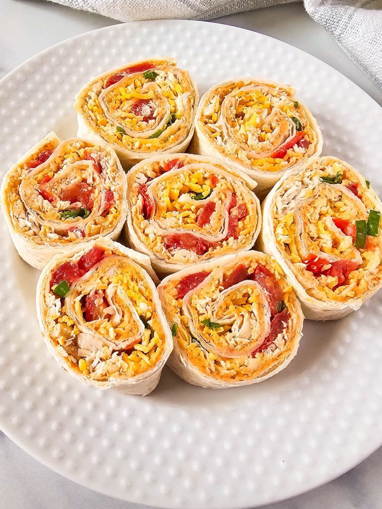 Chicken enchilada pinwheels roll ups.