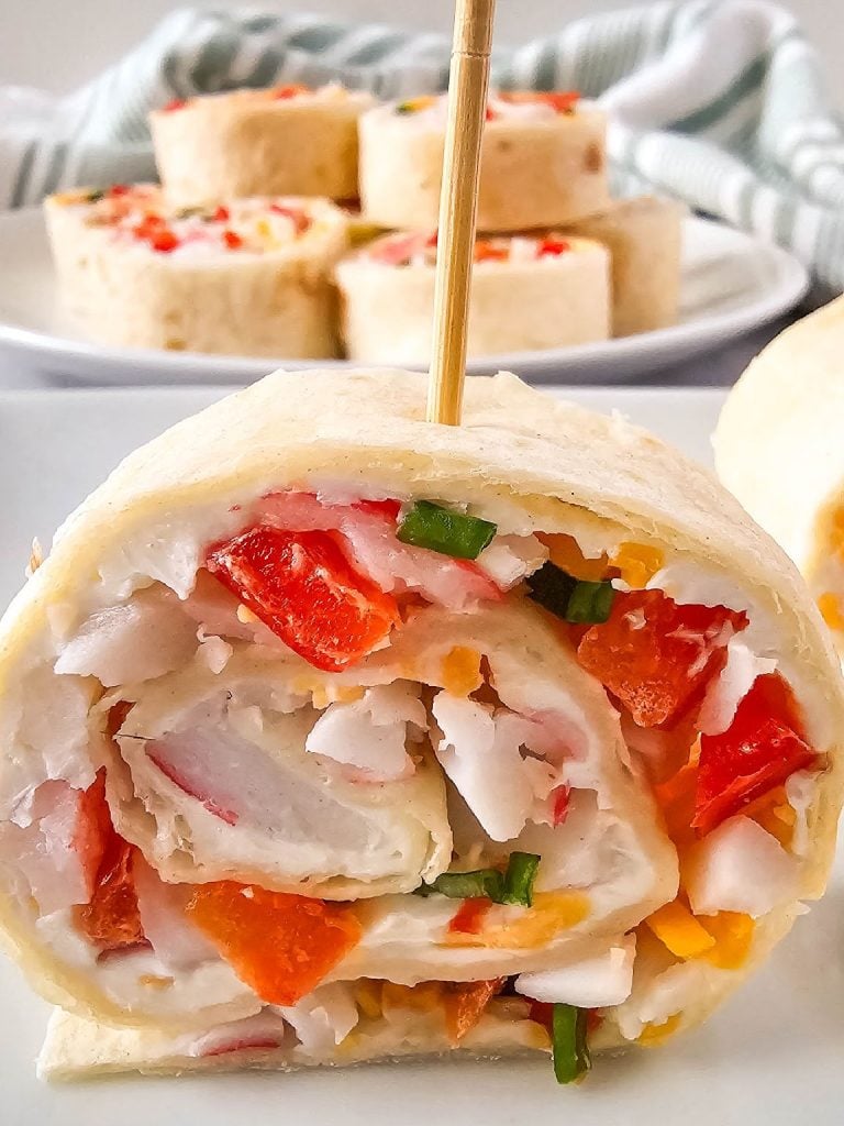 Crab pinwheels roll ups.