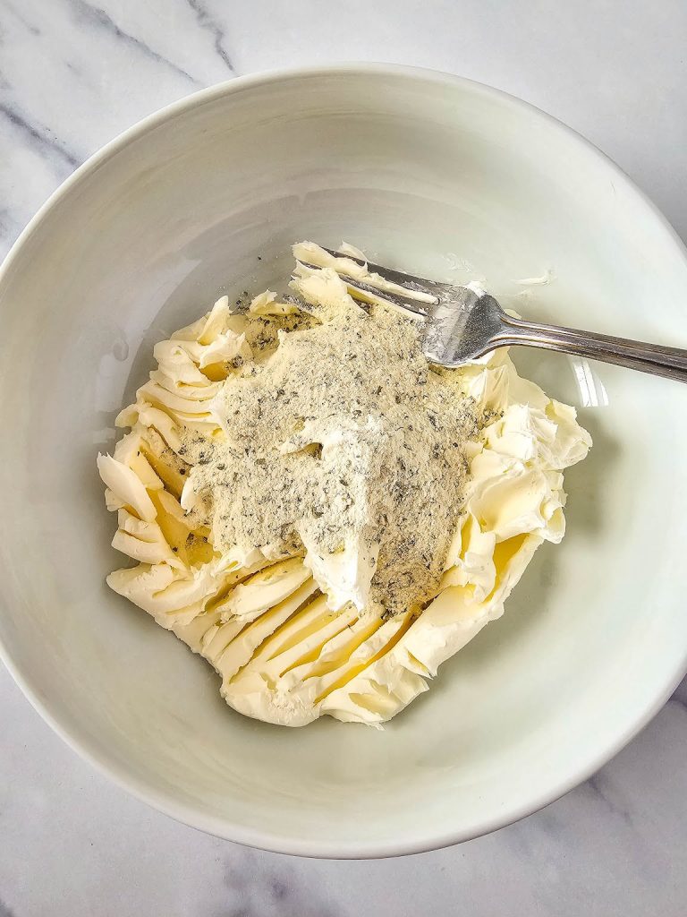Cucumber and Dill Pinwheels in process 2.