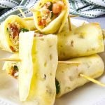 Chicken bacon ranch mozzarella wraps.