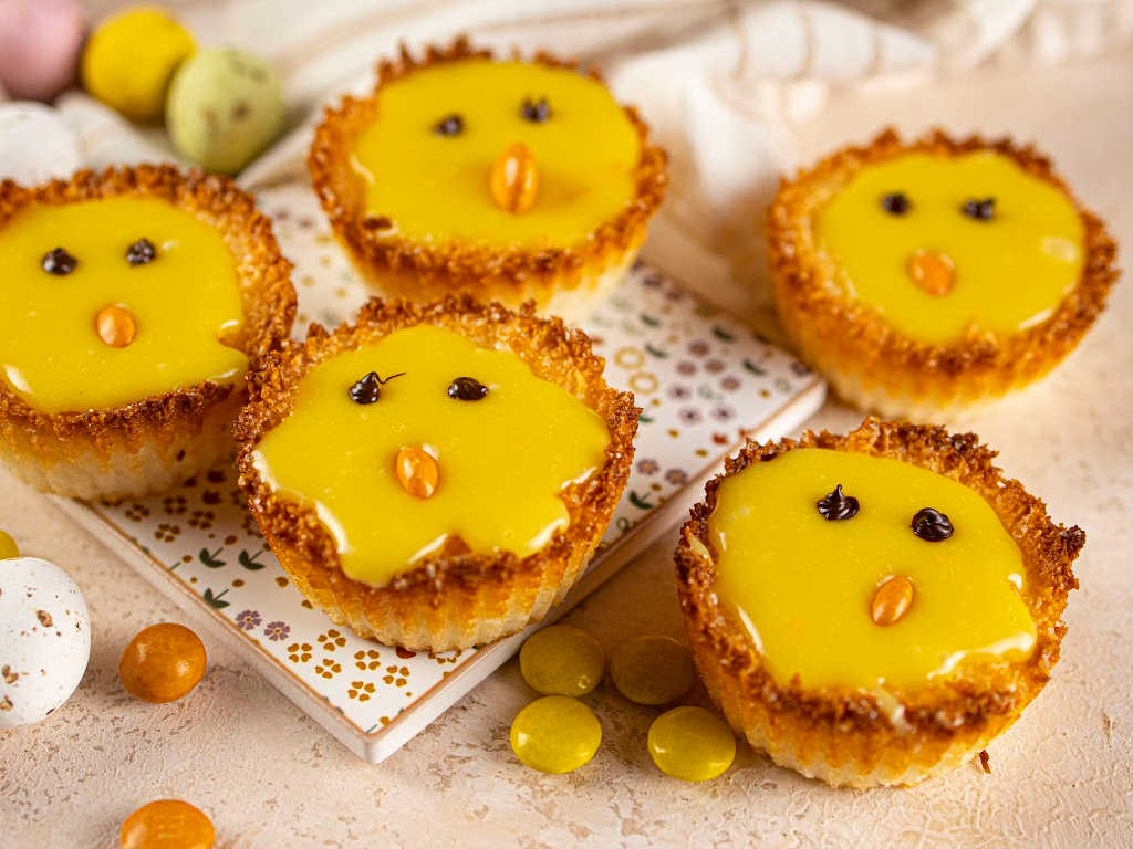 Easter coconut chocolate chicks process 4.