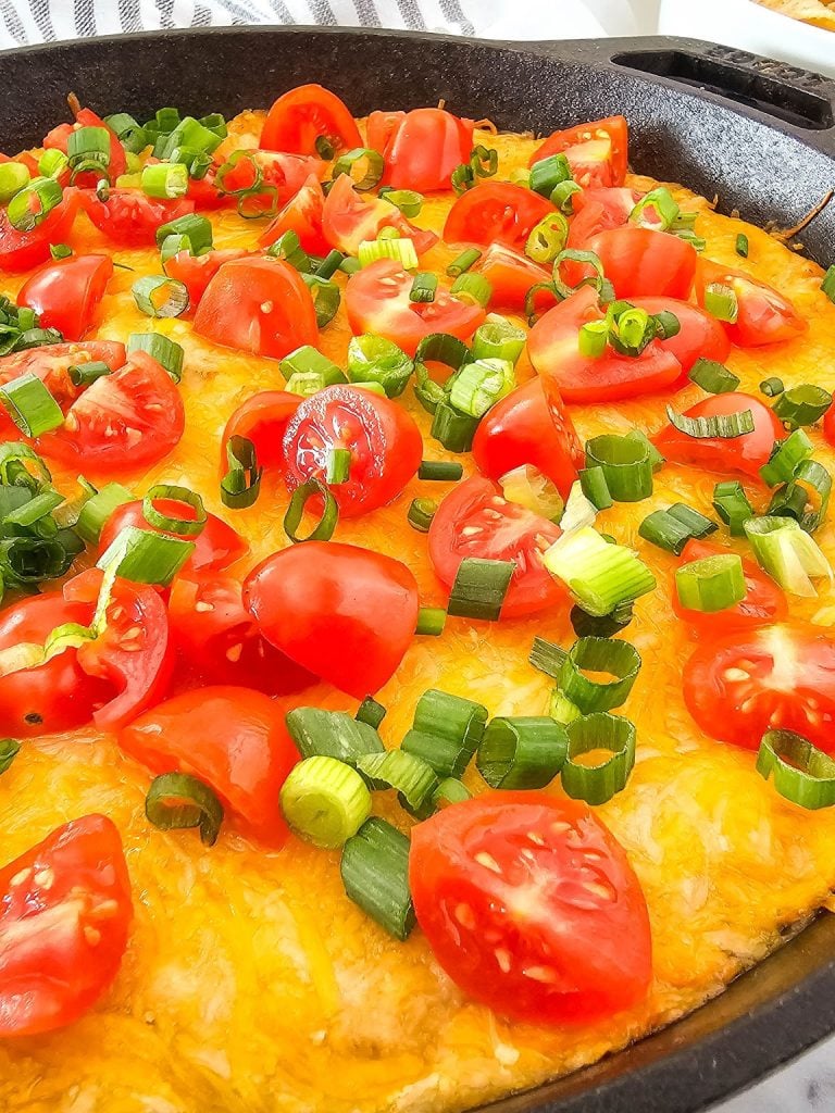 Iron skillet Texas trash dip.