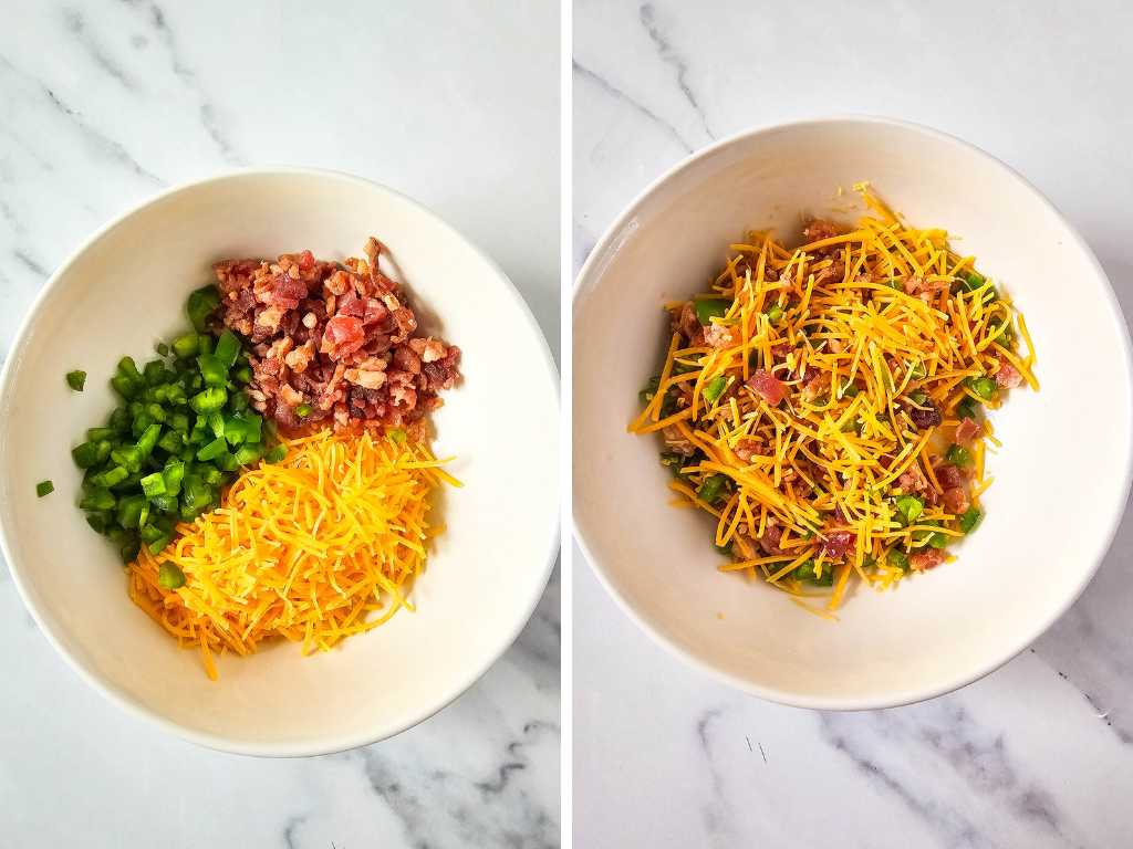 Outer coating mixture for the jalapeno popper cheese ball.