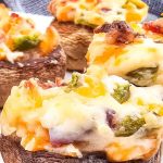 Jalapeno popper stuffed mushrooms.