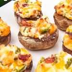 Jalapeno popper stuffed mushrooms