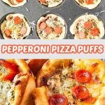 Pepperoni pizza puffs