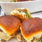 Philly cheesesteak sliders