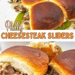 Philly cheesesteak sliders