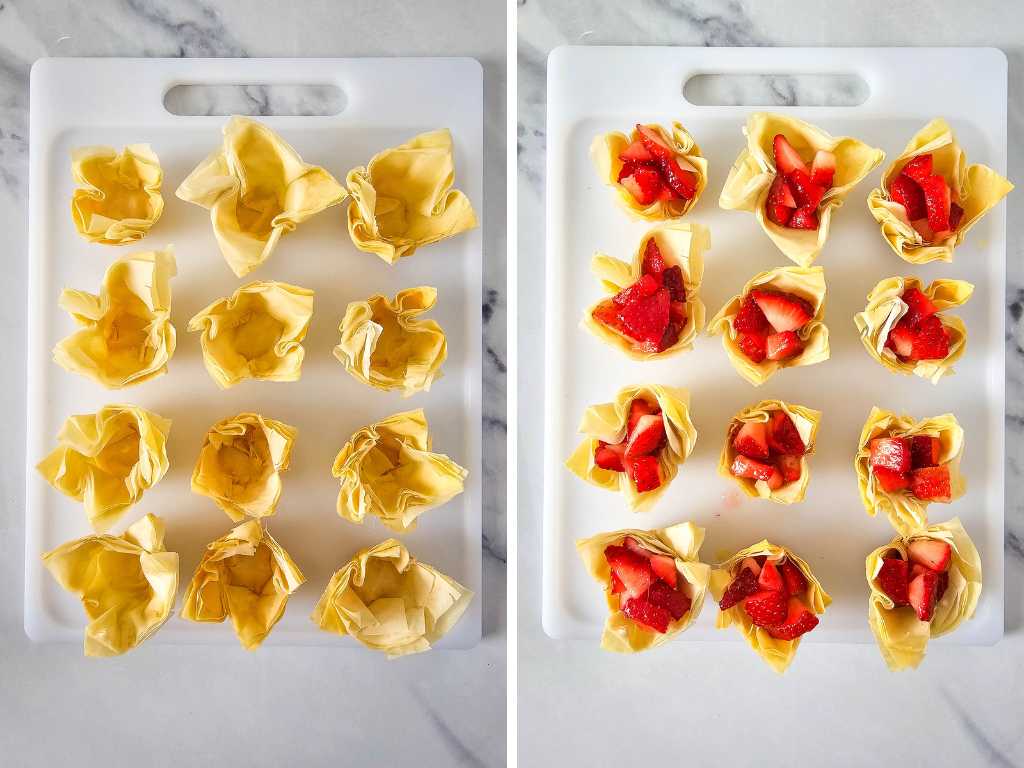 Strawberry shortcake pie bites process 9.