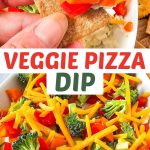 Veggie pizza dip pin.