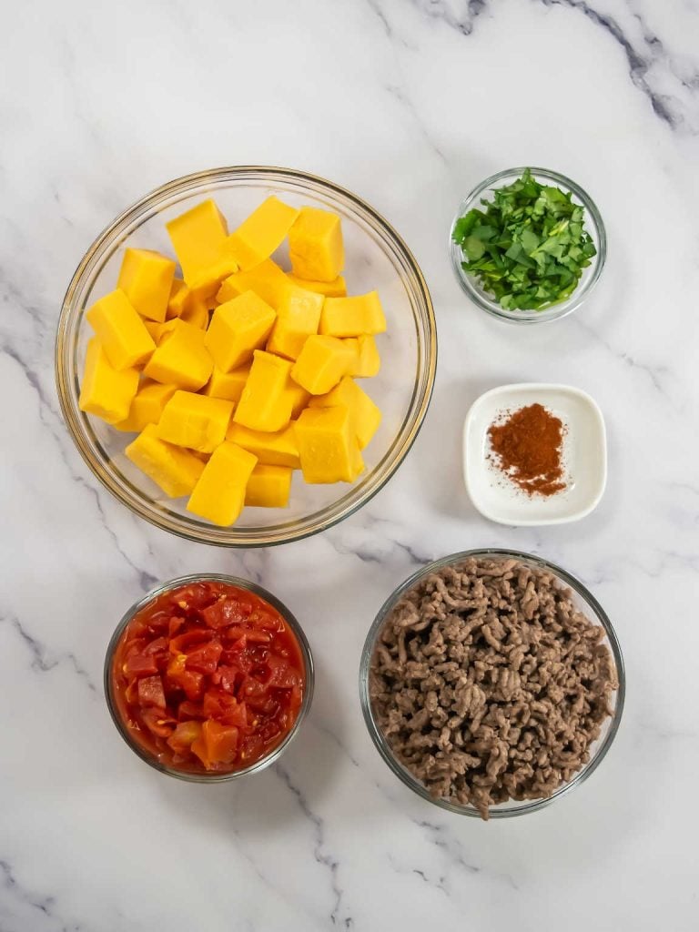 Velveeta Rotel dip ingredients.