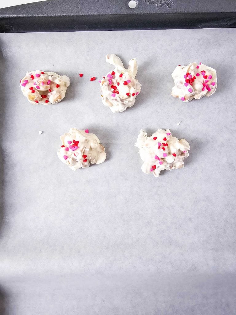 White chocolate crock pot candy process 5.