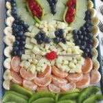 Easter bunny fruit board