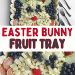 Easter bunny fruit board