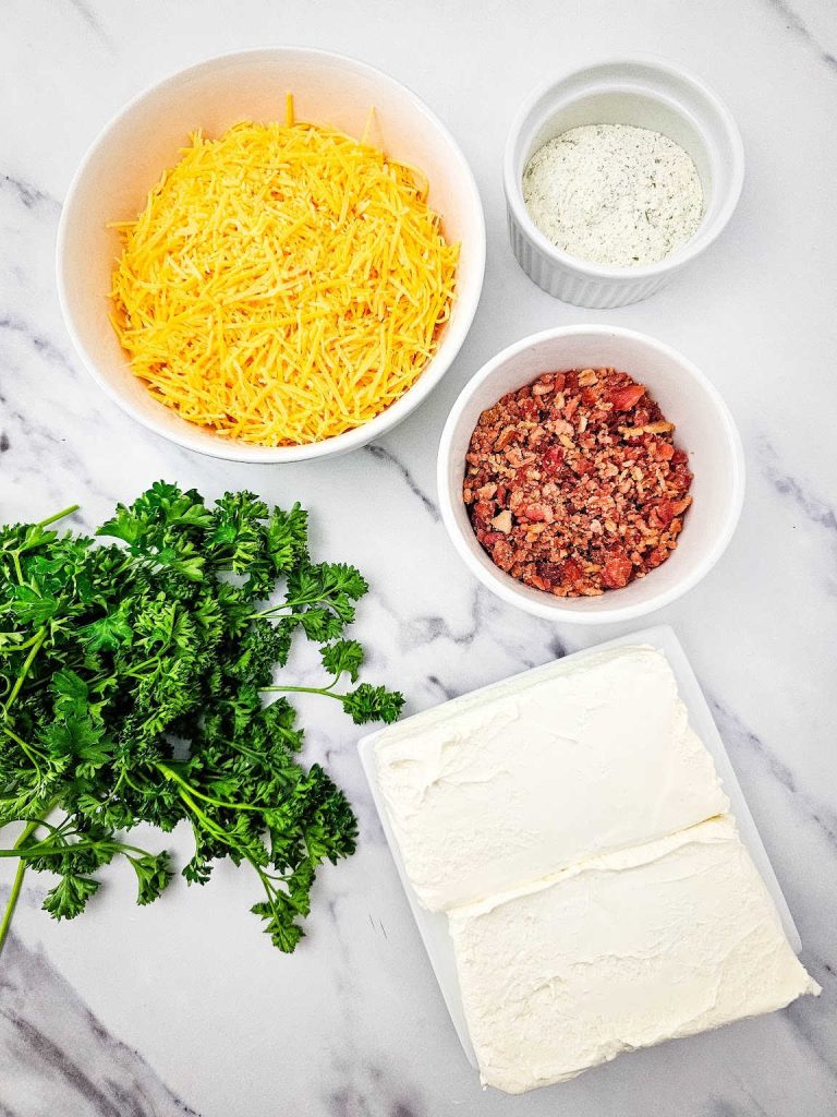 Easter carrot cheeseball ingredients