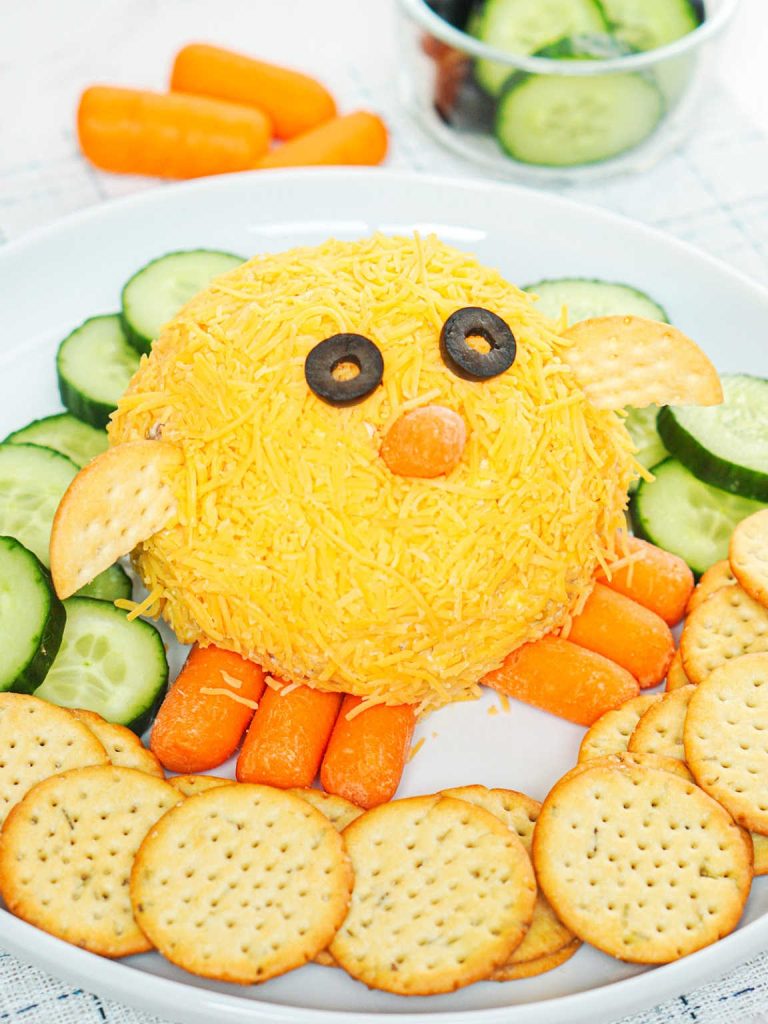 Easter chick cheese ball
