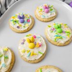 M&Ms bunny Easter sugar cookies