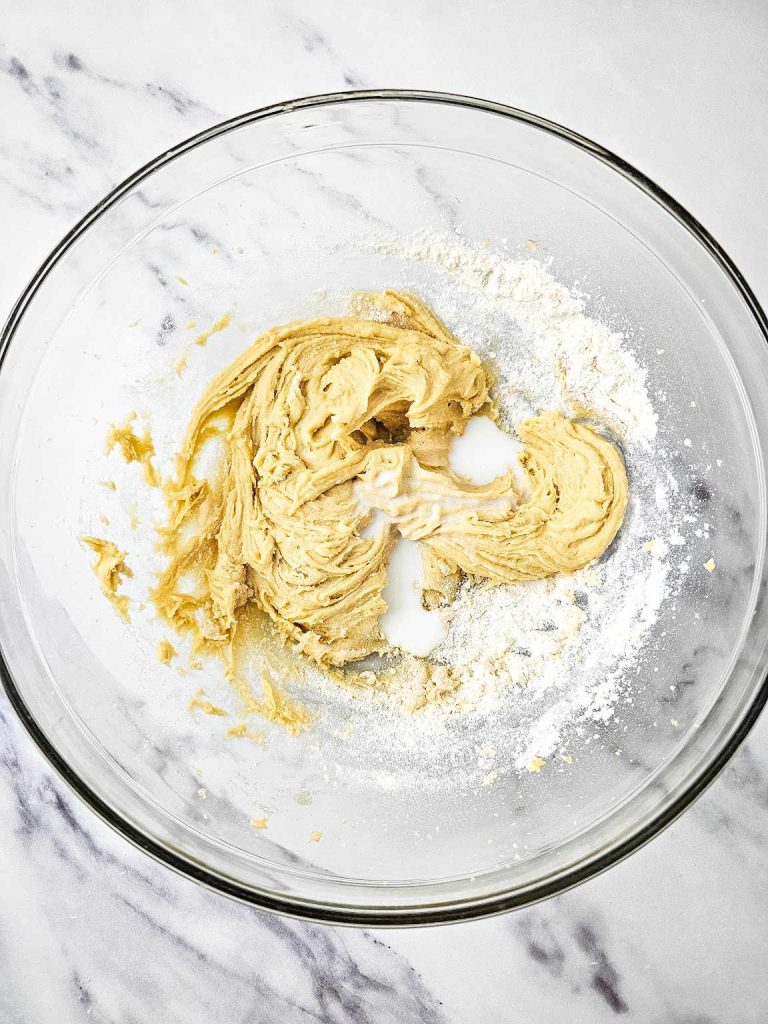 Reese's Pieces oatmeal cookies process 5.