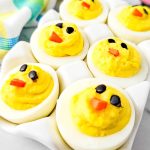 Easter chick deviled eggs