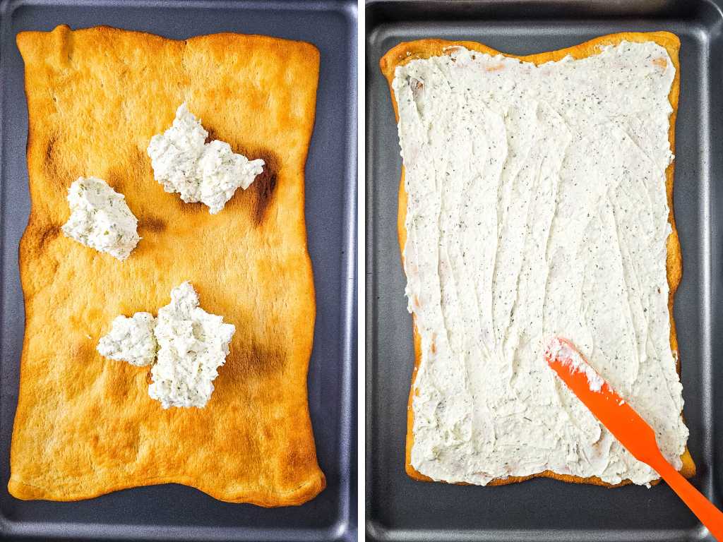 Veggie pizza process 6