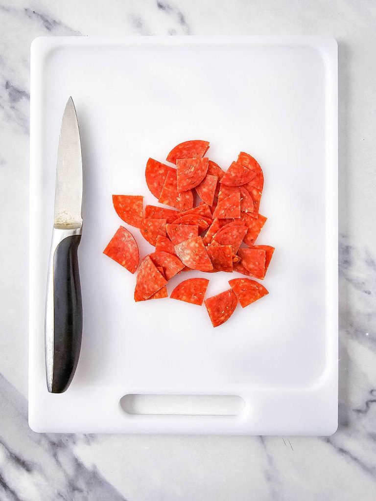 Zucchini pizza bites process 3