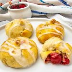 Air fryer cherry pie bites