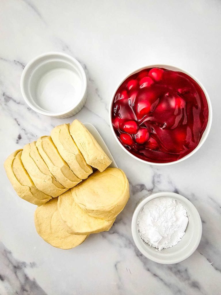 Air fryer cherry pie bites ingredients