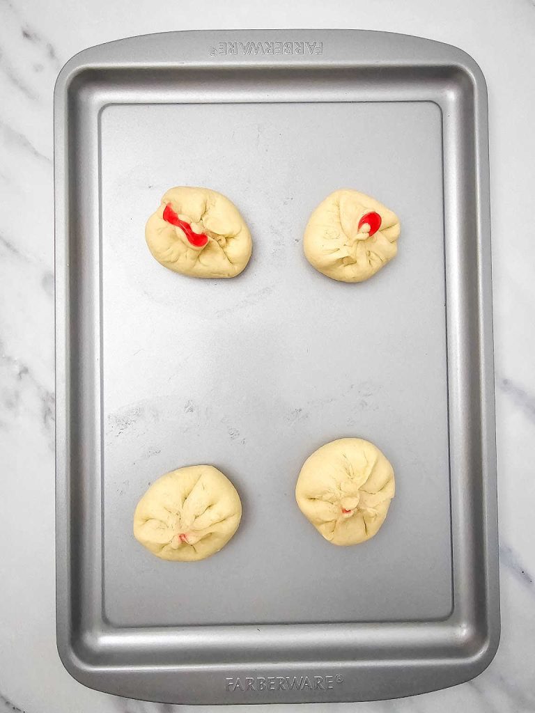 Air fryer cherry pie bites process 3