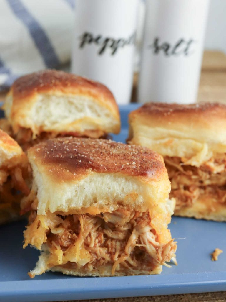 BBQ chicken sliders