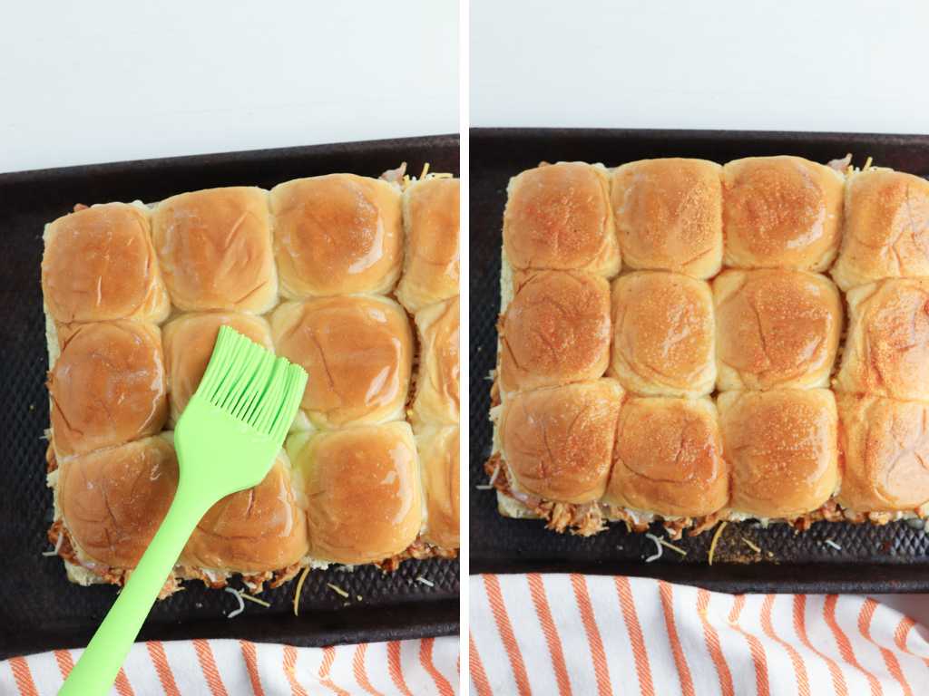 BBQ chicken sliders process 6