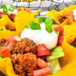 Cheddar cheese taco cups pin