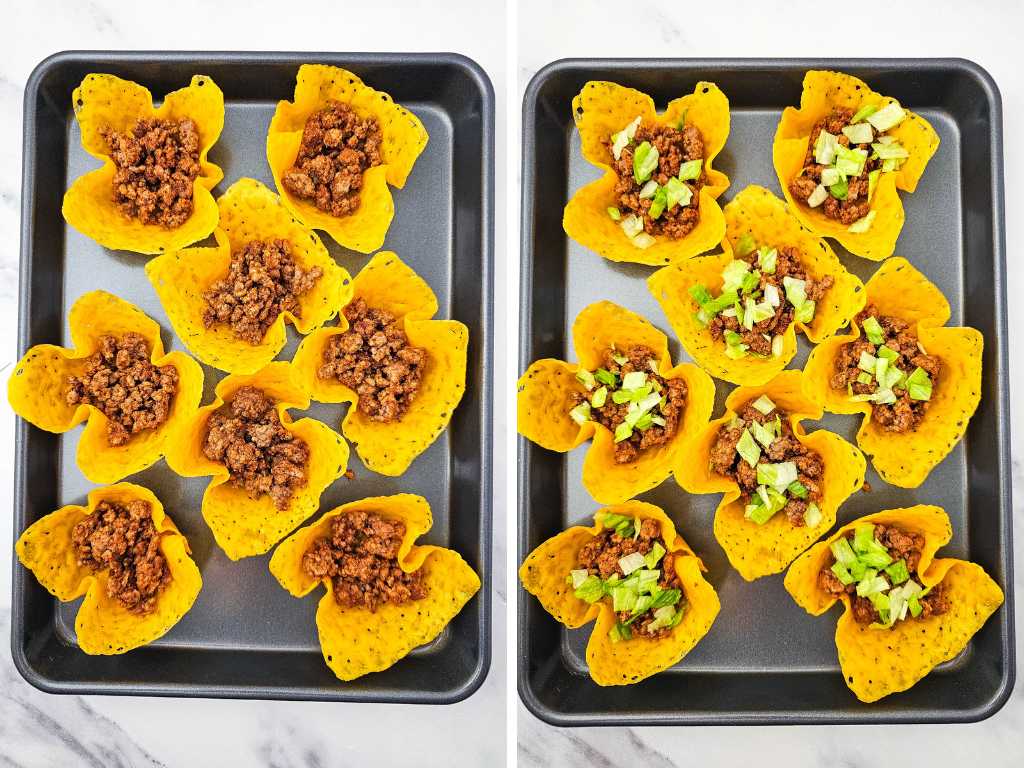 Cheddar cheese taco cups process 5