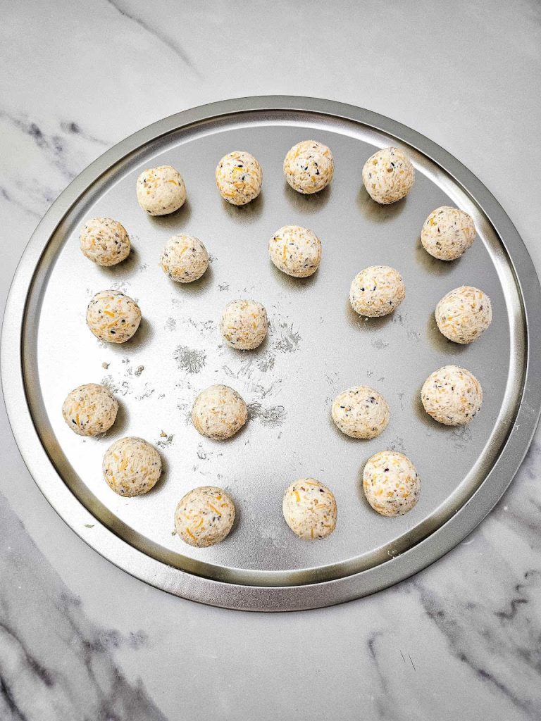 Cheeseball bites process 2.