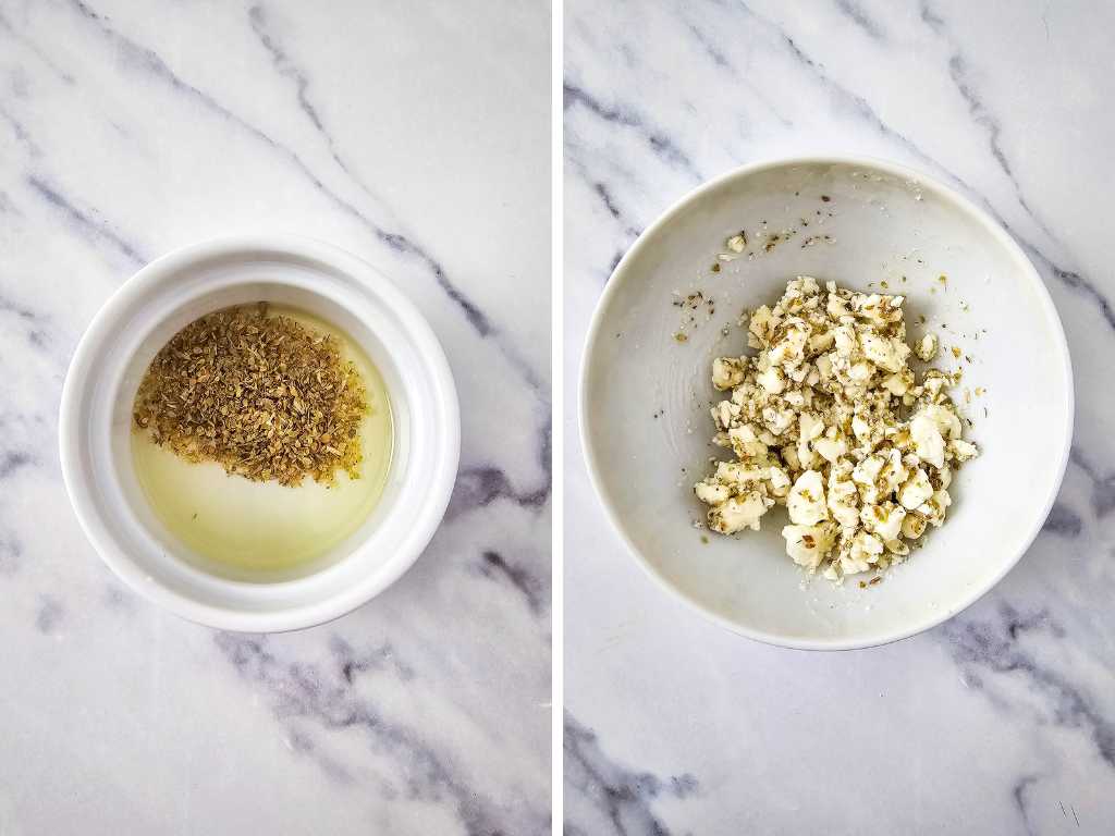 Greek salad bites process 2