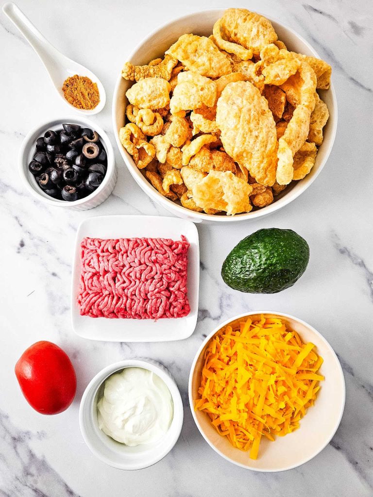 Iron skillet pork rind nachos ingredients