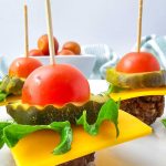 Mini cheeseburger bites