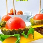Mini cheeseburger bites