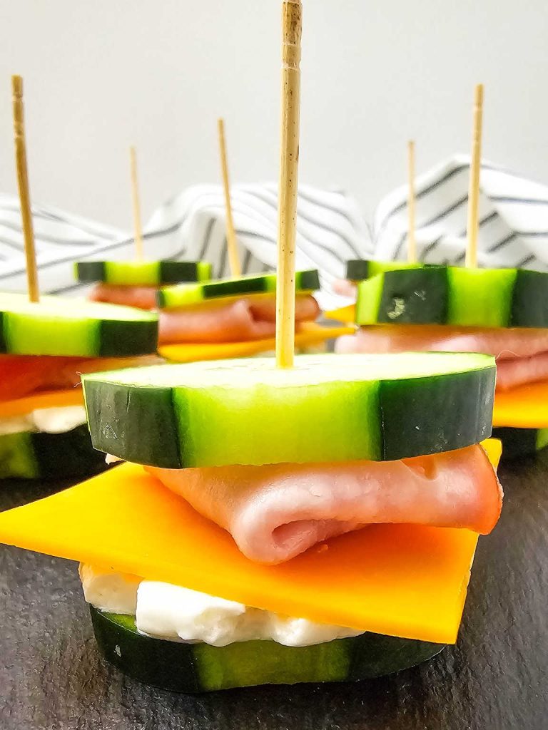 No bread cucumber sandwiches