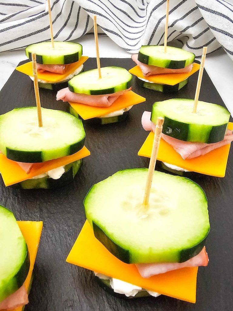 No bread cucumber sandwiches