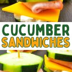 No bread cucumber sandwiches pin