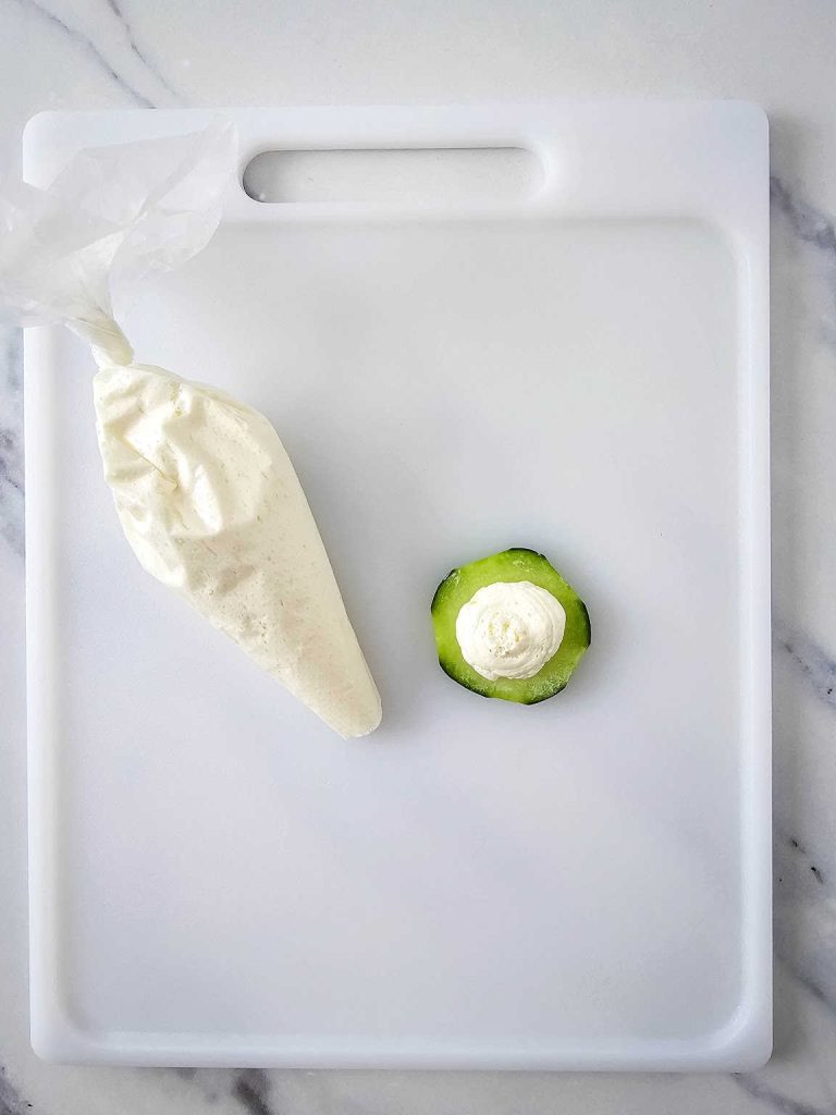 No bread cucumber sandwiches process 3