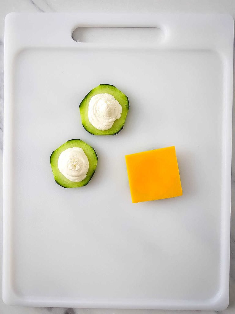 No bread cucumber sandwiches process 4