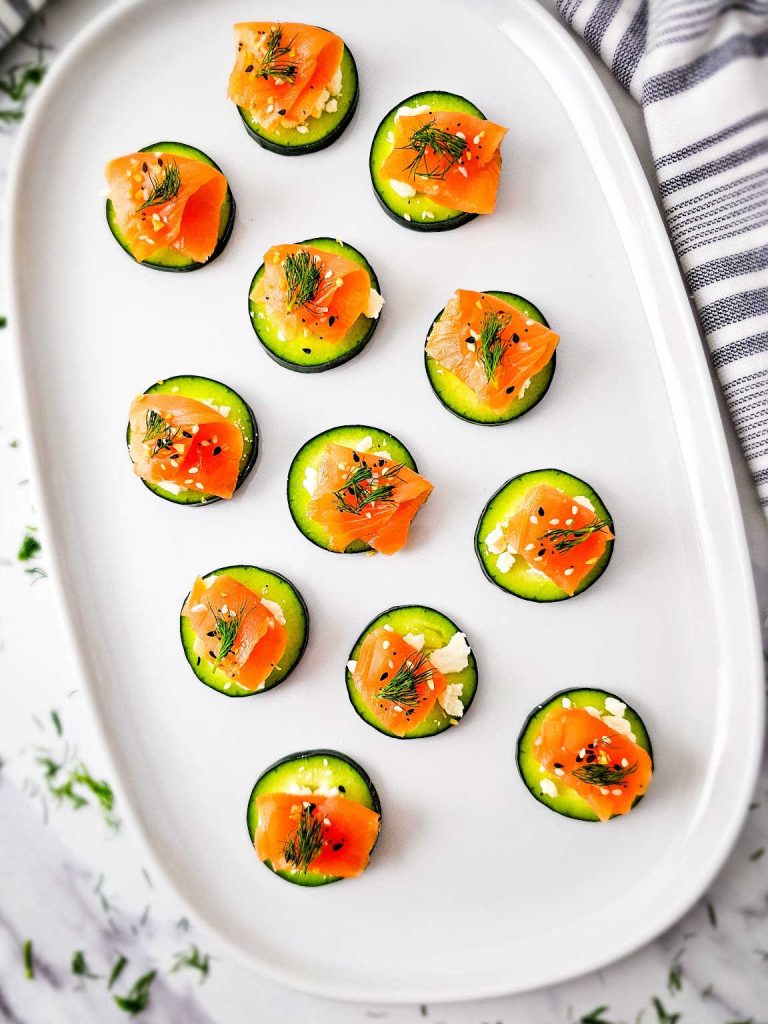 Salmon cucumber bites 2