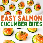 Salmon cucumber bites pin