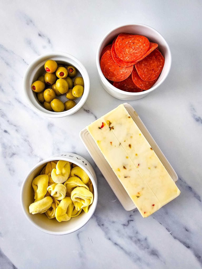 Tortellini skewers ingredients