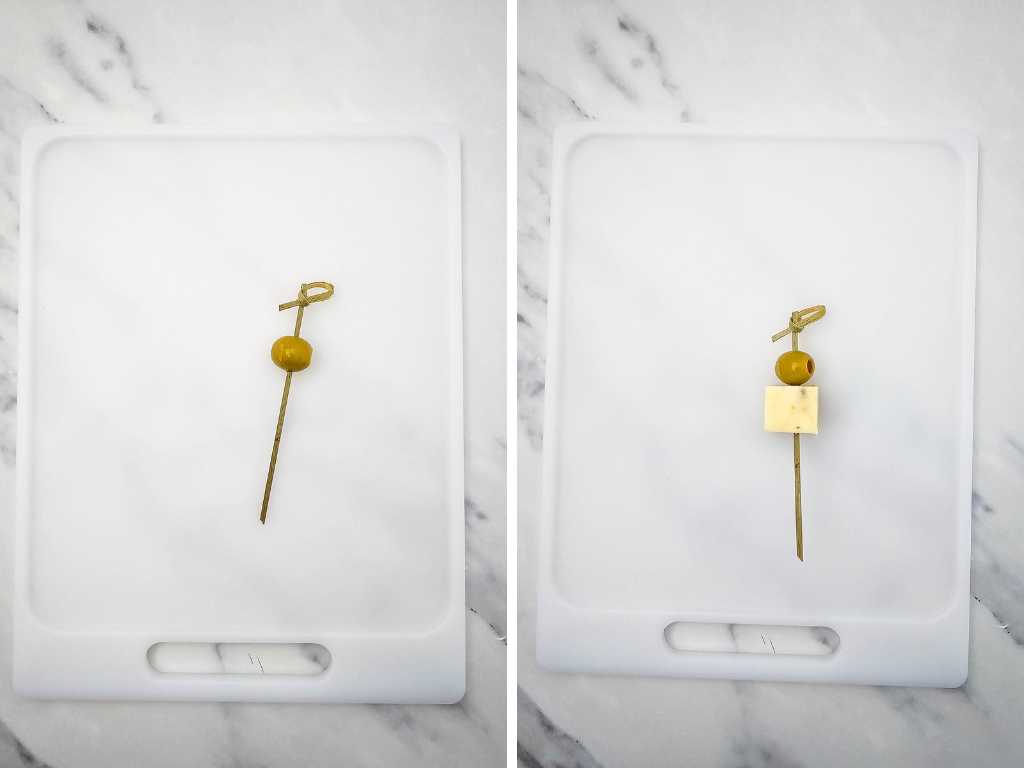 Tortellini skewers process 3