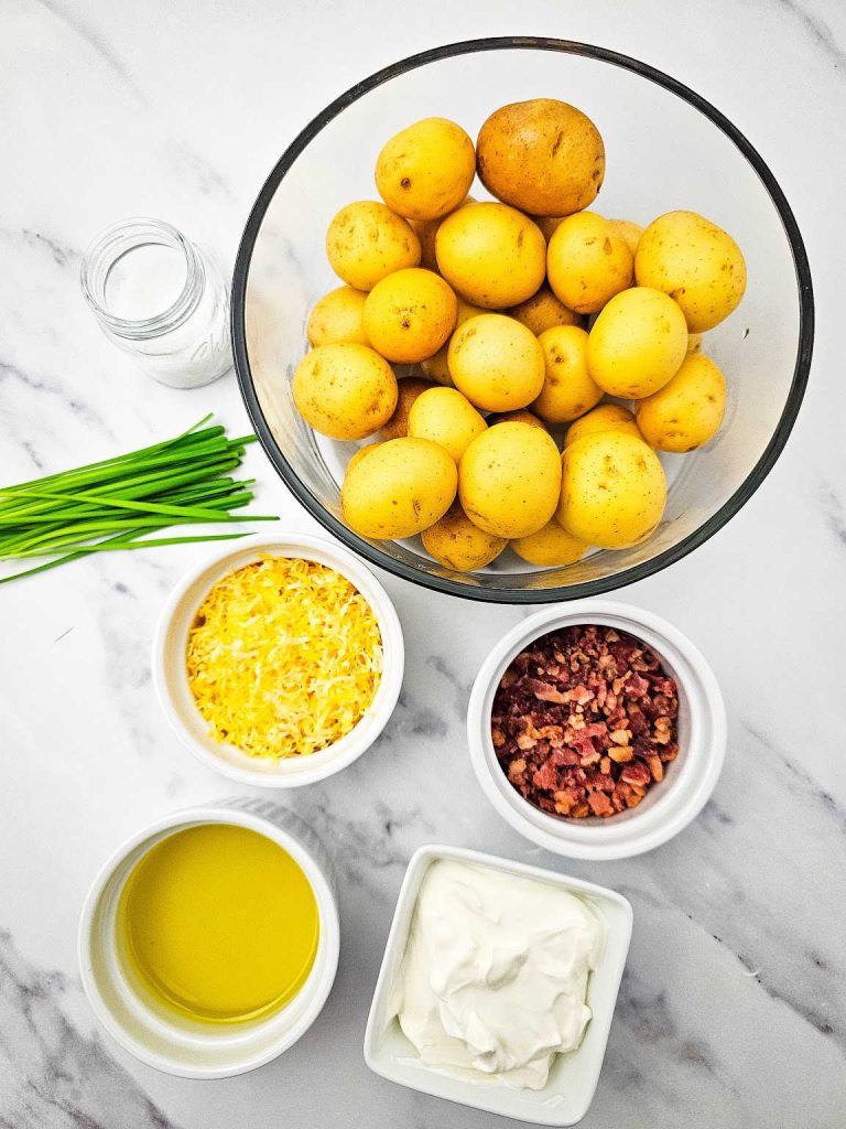 Air fryer mini baked potato bites ingredients